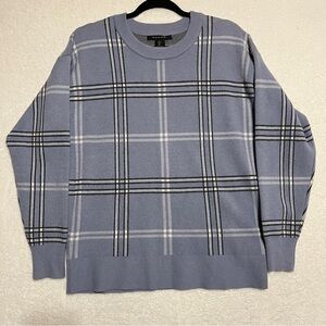 Plaid Women's Sweater in Blue